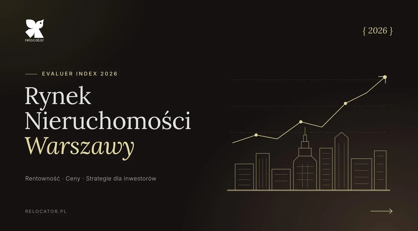 Analiza rynku nieruchomości w Warszawie 2026 (Evaluer Index): rentowność, ceny i strategie dla inwestorów